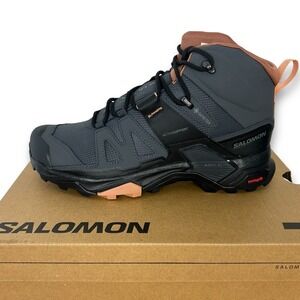 NEW Salomon X Ultra 4 Mid GTX Gore Tex WP Womens 9.5 (EU 42) Hiking Boots Grey